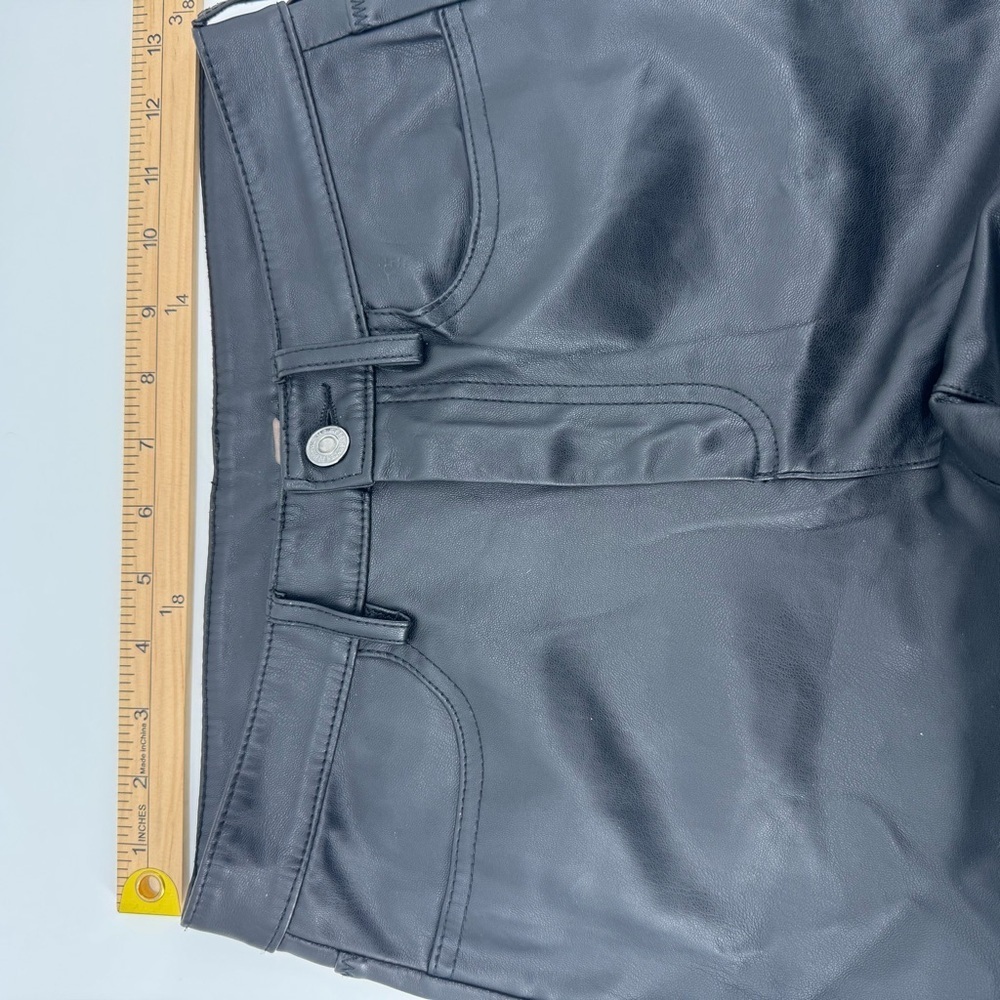 Free People Vegan Leather High Rise Pant Black Women's Sz 28 - Picture 13 of 13
